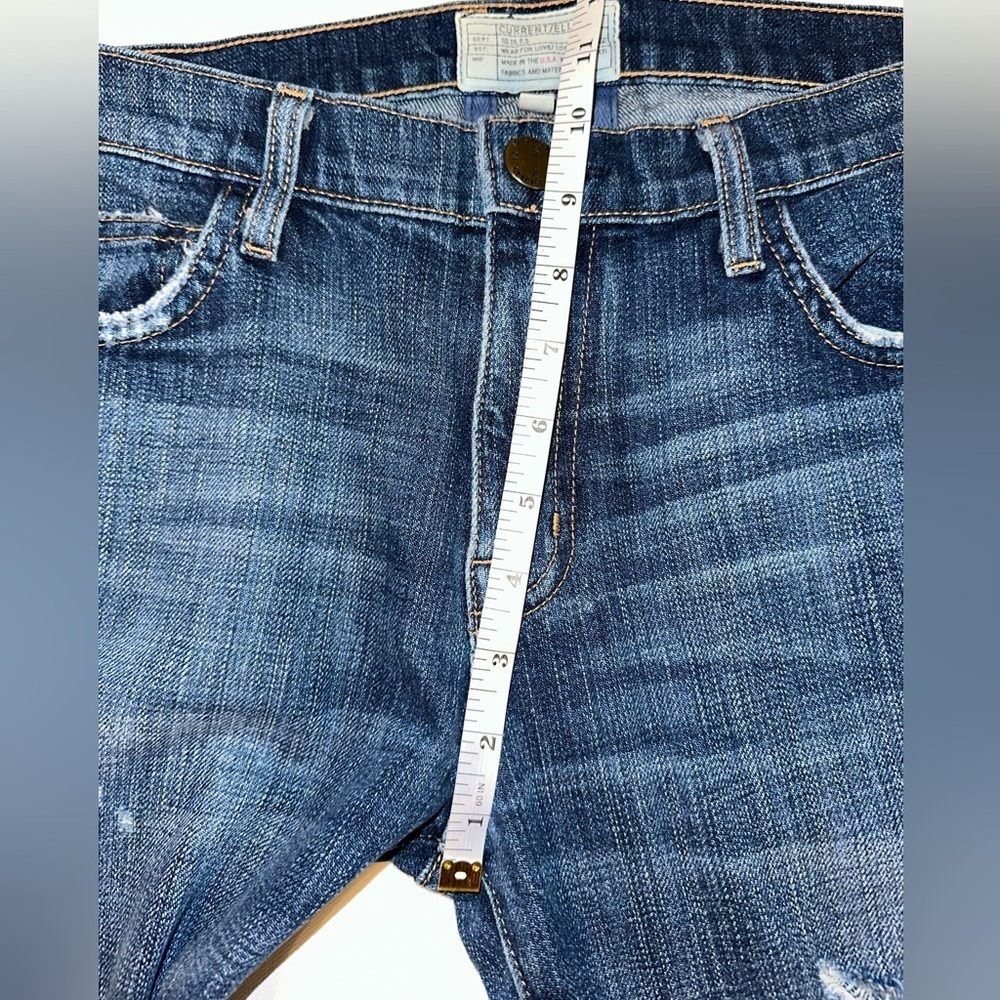 Current/Elliott “The Fling Love Destroy” Jeans Women’s 27 Straight Dark Wash - Picture 6 of 8